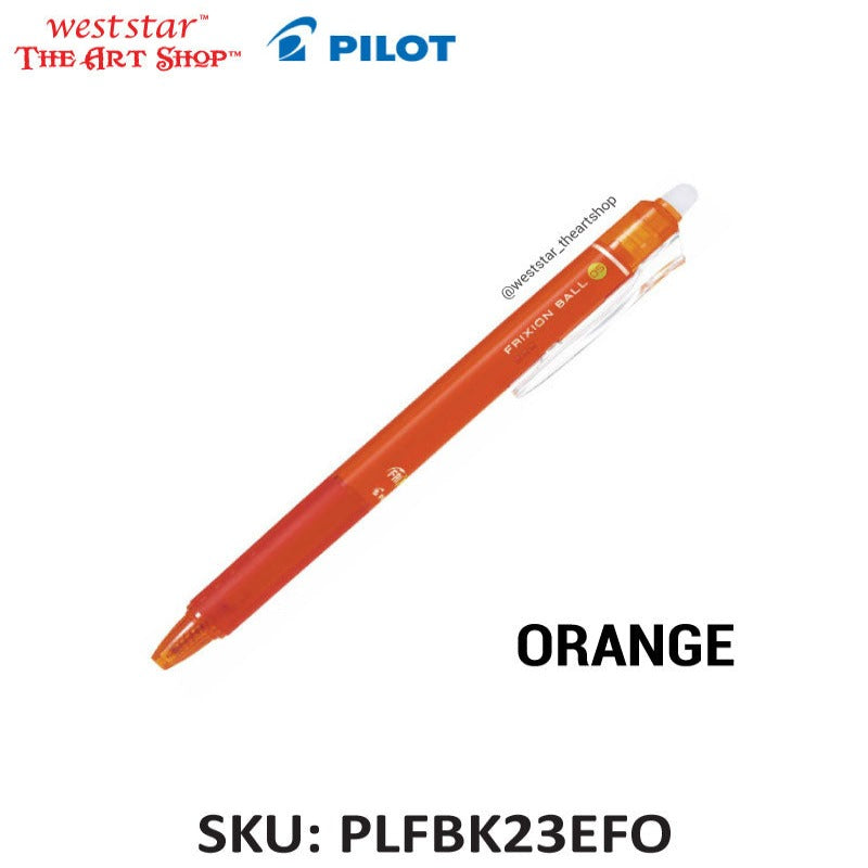 Pilot Frixion Retractable Erasable Ball Pen | 0.5mm