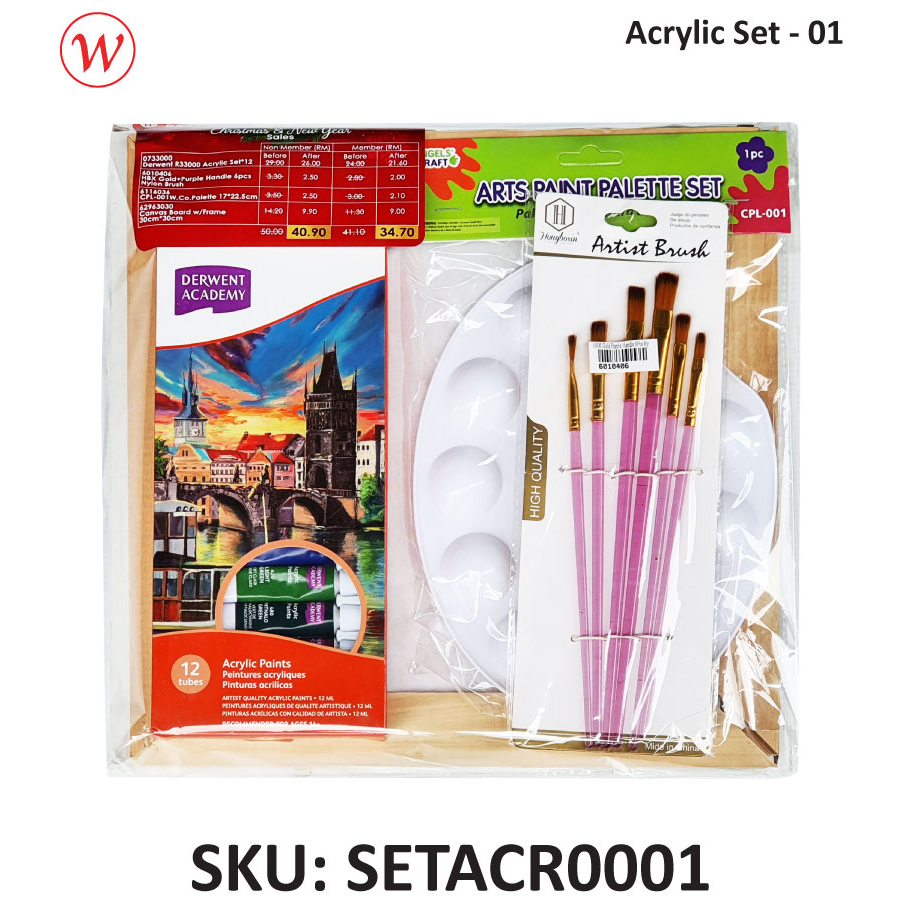 Beginner Acrylic  Set - 01