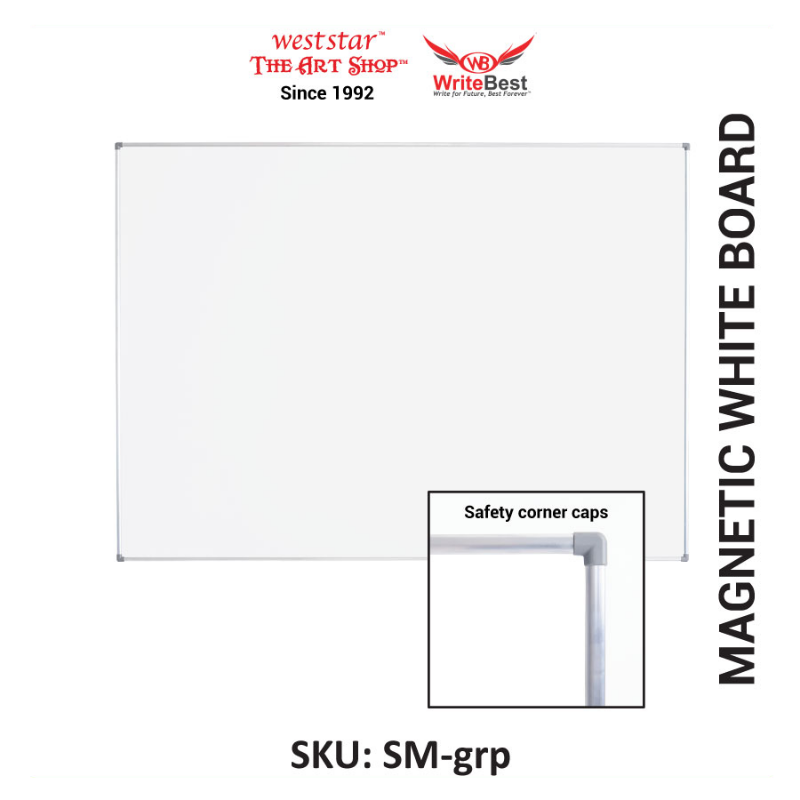 WriteBest Magnetic Whiteboard, Magnetic White Board