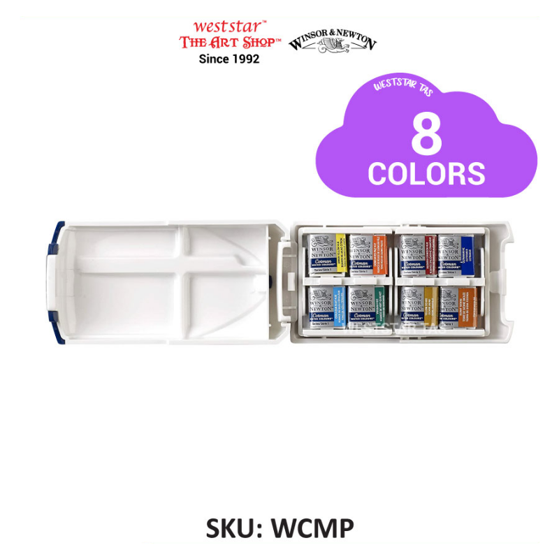 Winsor & Newton Cotman Watercolor Mini Plus Set | 8 Half Pan