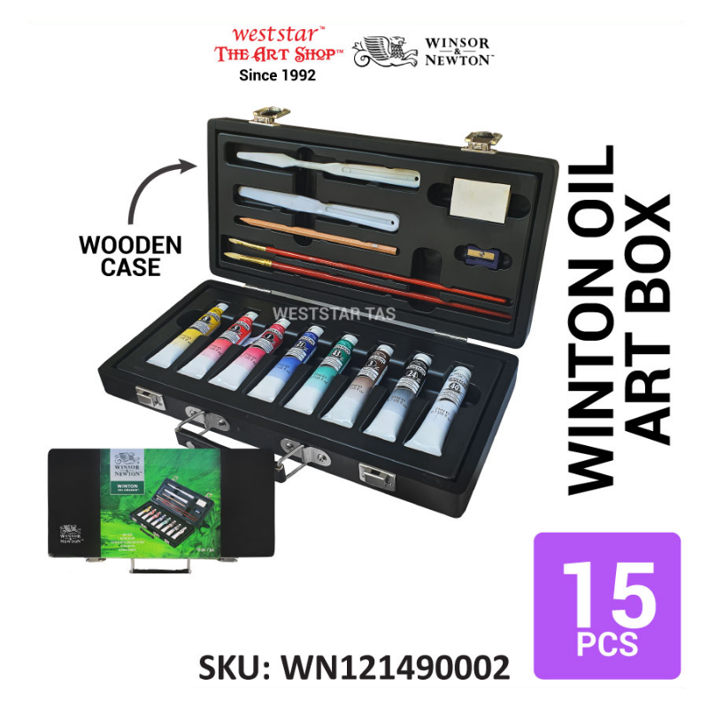 Winsor & Newton Winton Oil Small Art Box | 15pcs set