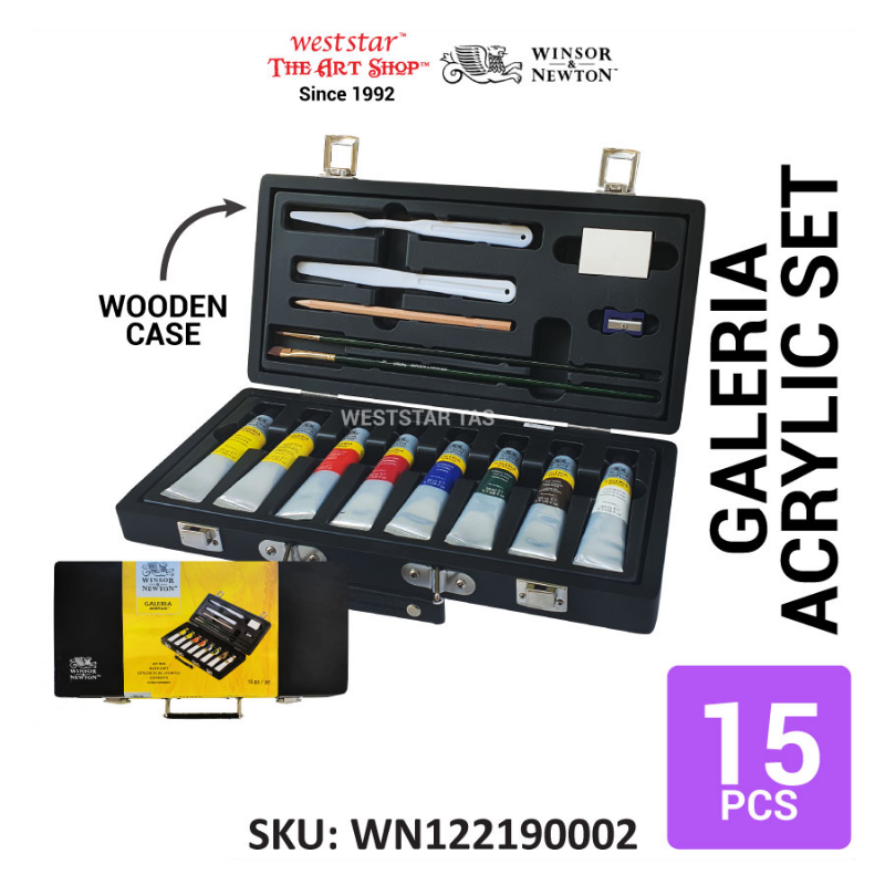 Winsor & Newton Galeria Acrylic Small Art Box 15pcs set