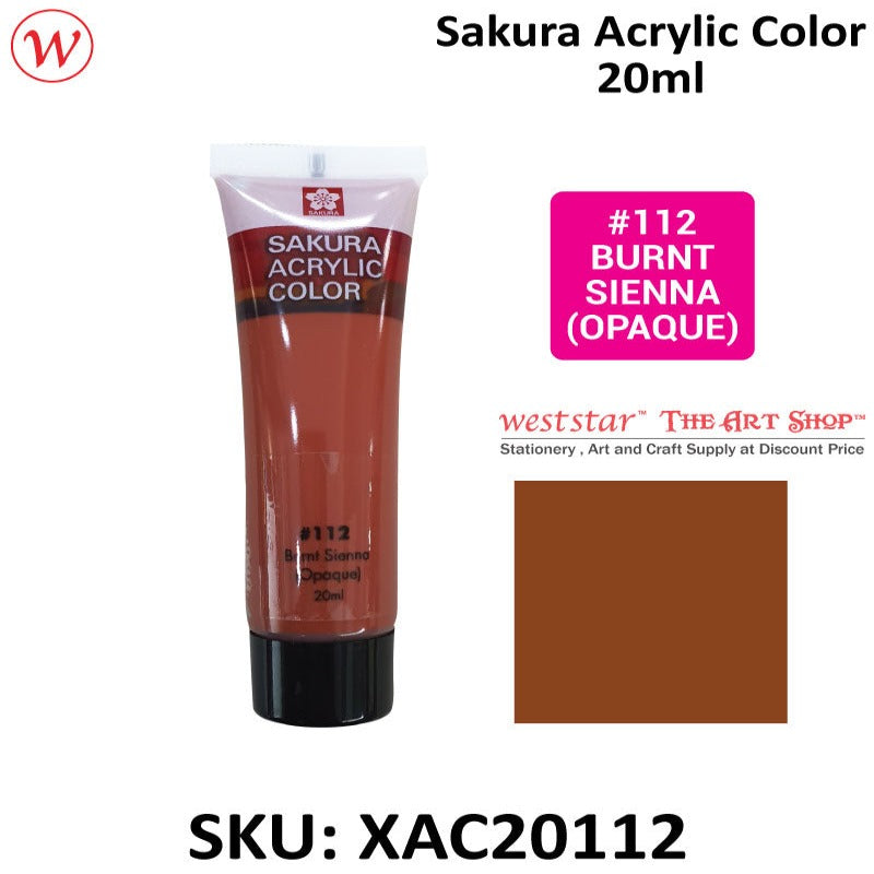 Sakura Acrylic Color, Acrylic Colour - 20ml (Small Tube)