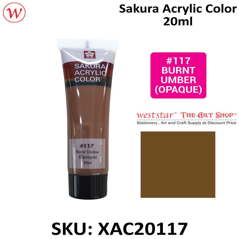 Sakura Acrylic Color, Acrylic Colour - 20ml (Small Tube)
