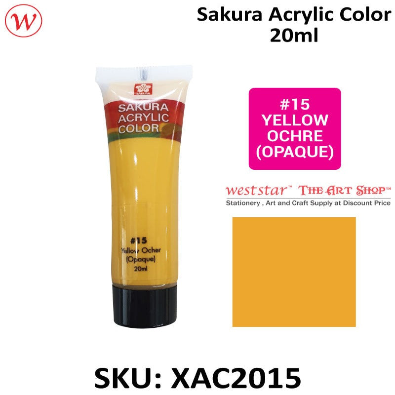 Sakura Acrylic Color, Acrylic Colour - 20ml (Small Tube)