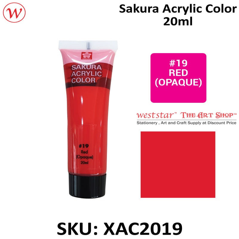 Sakura Acrylic Color, Acrylic Colour - 20ml (Small Tube)
