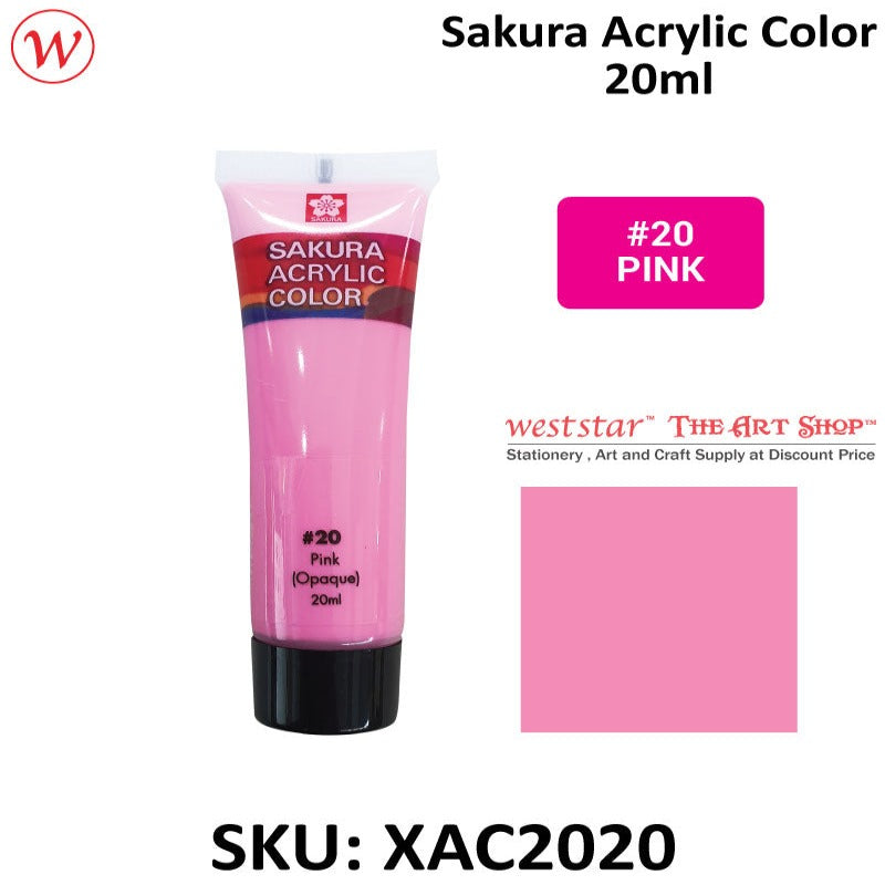 Sakura Acrylic Color, Acrylic Colour - 20ml (Small Tube)