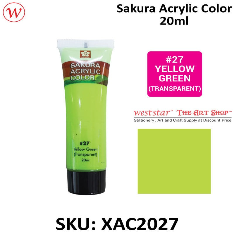 Sakura Acrylic Color, Acrylic Colour - 20ml (Small Tube)