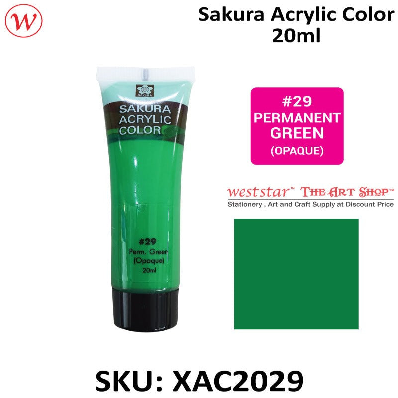 Sakura Acrylic Color, Acrylic Colour - 20ml (Small Tube)