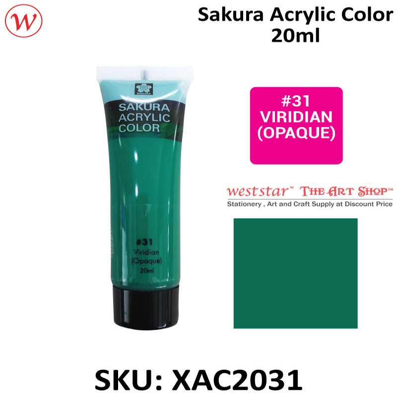 Sakura Acrylic Color, Acrylic Colour - 20ml (Small Tube)