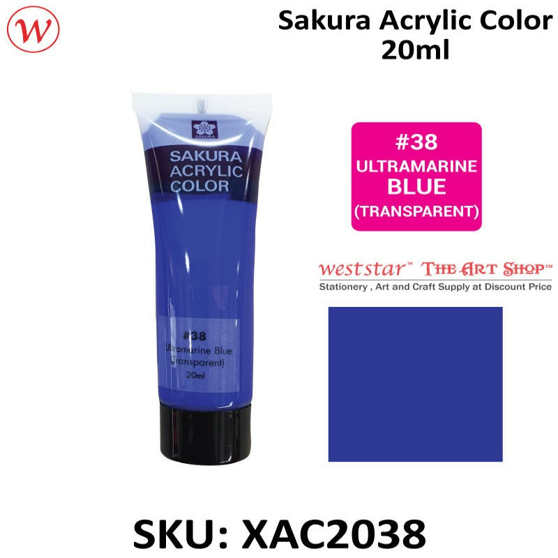Sakura Acrylic Color, Acrylic Colour - 20ml (Small Tube)
