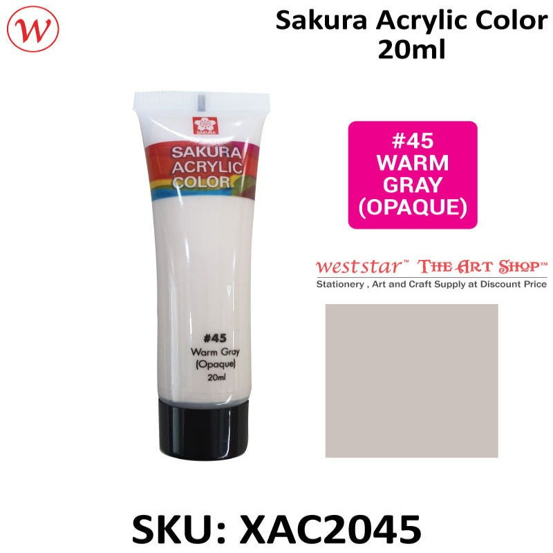 Sakura Acrylic Color, Acrylic Colour - 20ml (Small Tube)