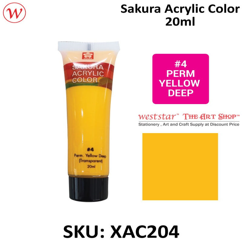 Sakura Acrylic Color, Acrylic Colour - 20ml (Small Tube)