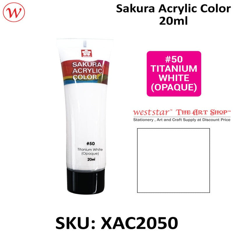 Sakura Acrylic Color, Acrylic Colour - 20ml (Small Tube)