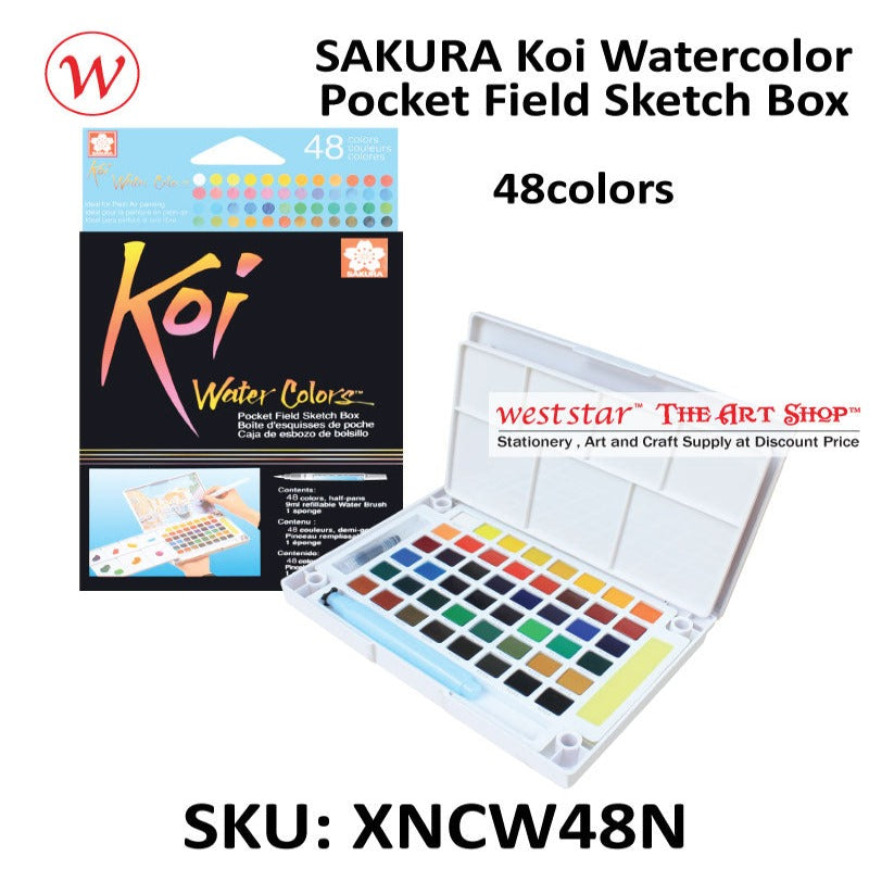 Sakura Koi Watercolor Pocket Field Sketch Box