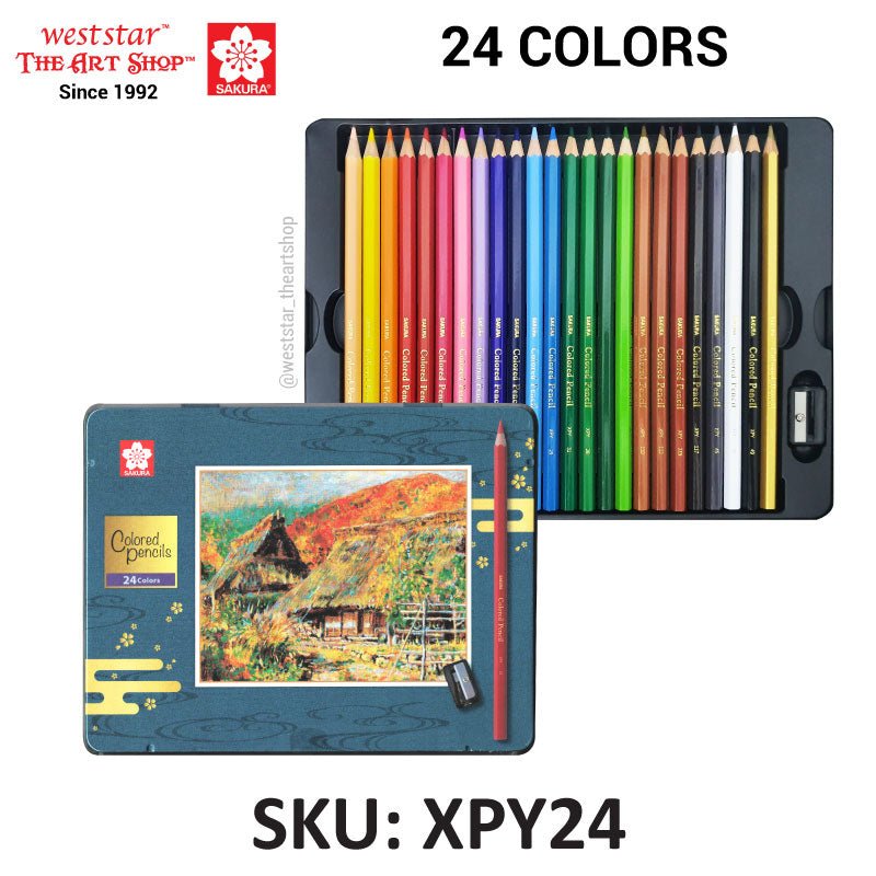 Sakura Oil Color Pencil , Sakura Oil Based Color Pencil (24, 48, 60colors) *Online Exclusive Promo*