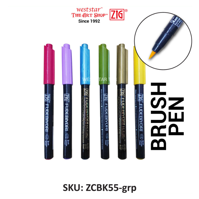 ZIG Kuretake Brush Pen, Water-Based