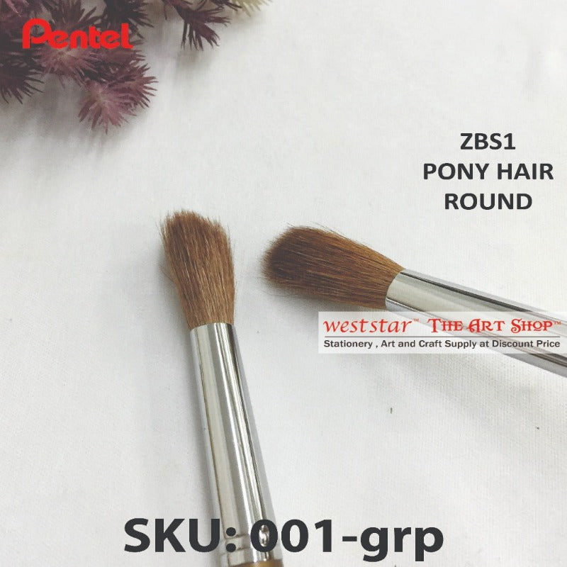 Pentel Pony Hair Brush (ZBS1) | ROUND