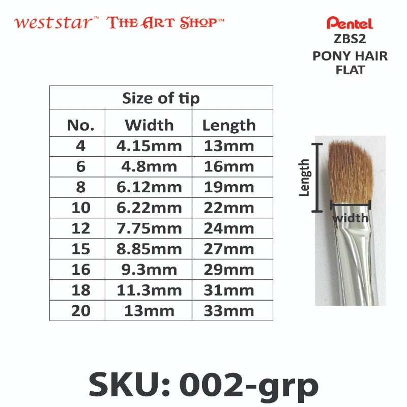 Pentel Flat Brush ZBS2
