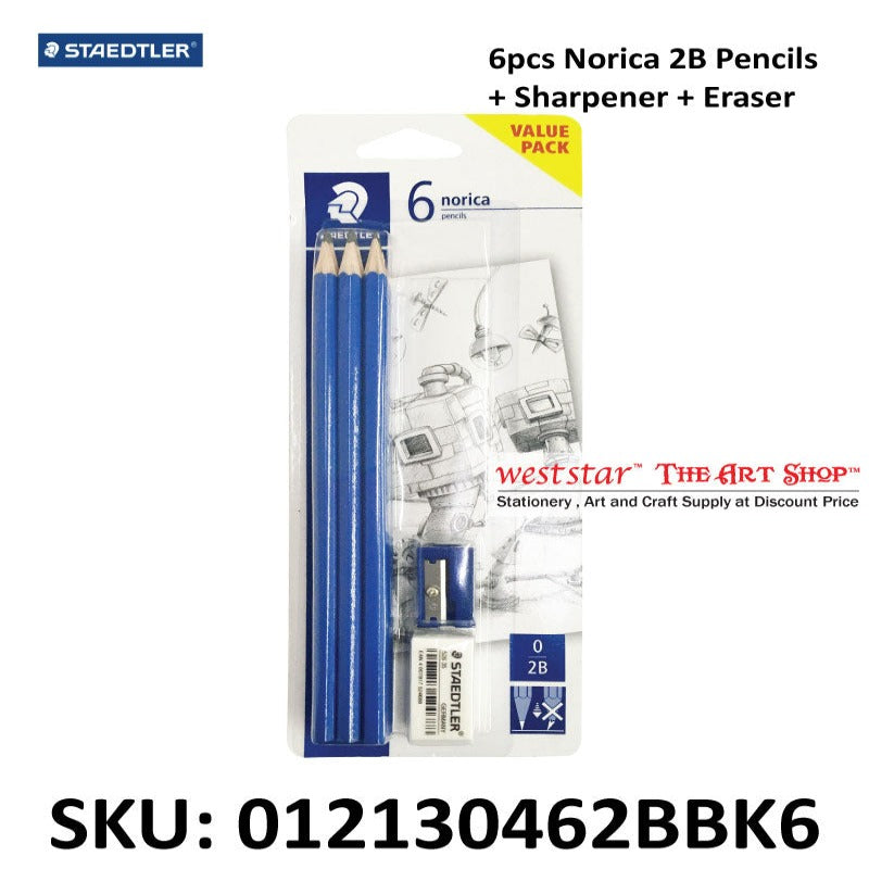 Staedtler Norica 2B Hang Pack - 6pcs/pk