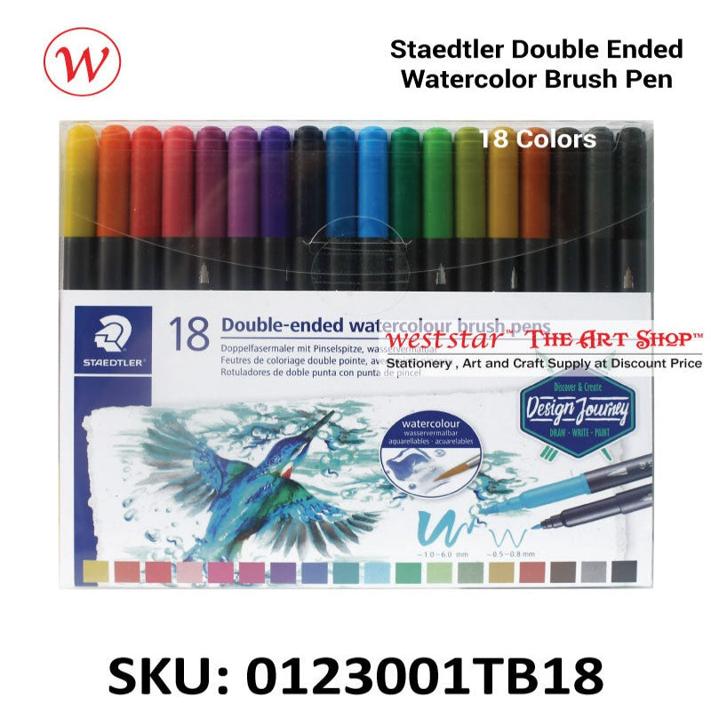 Staedtler Double-Ended Watercolor Brush Pen Sets