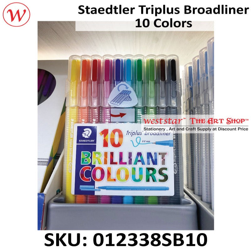 Staedtler Triplus Broadliner (0.8mm) | 10colors