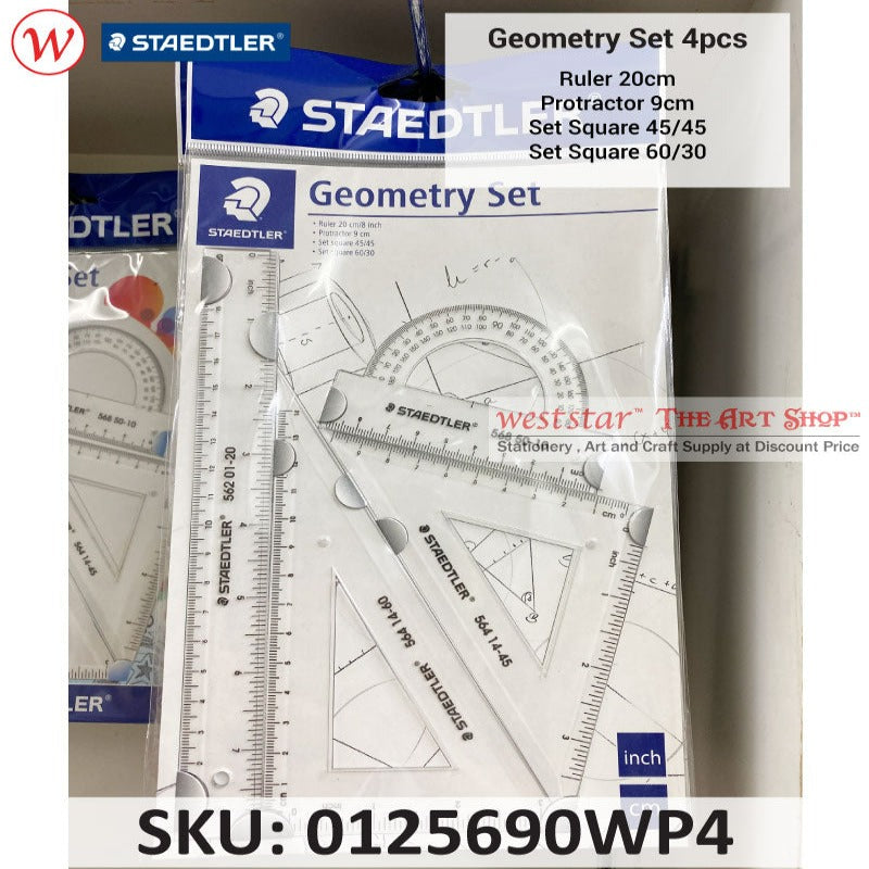 Staedtler Drawing Accessories Set | Geometry Set 4pcs