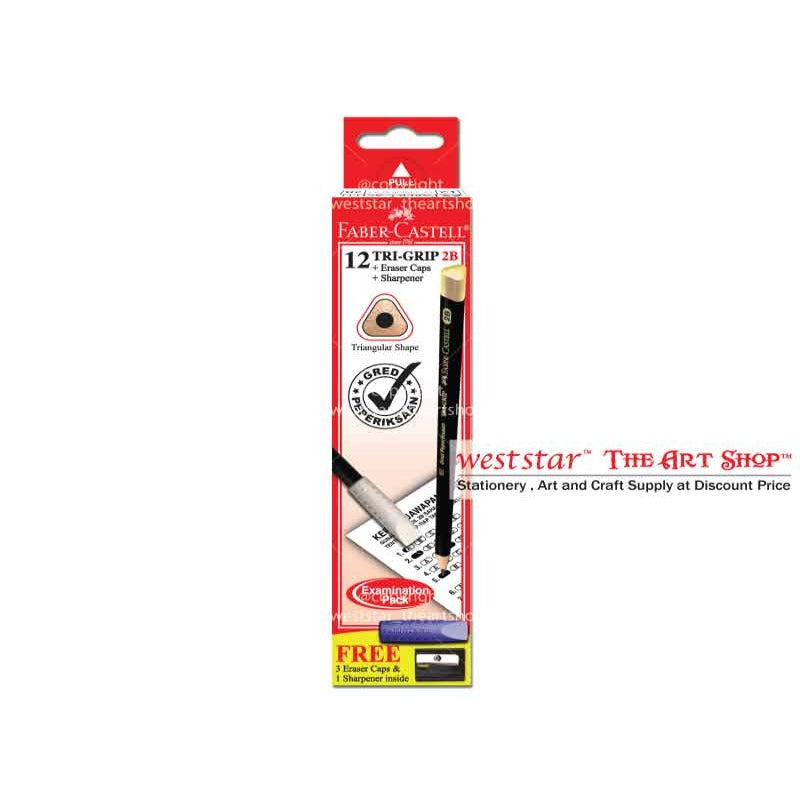 Faber Tri-Grip 2B Pencil-Doz