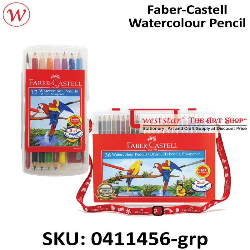 Faber-Castell Watercolour Pencil | In plastic Case