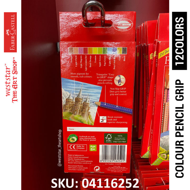 Faber-Castell Colour Pencil (Grip) | 12colors