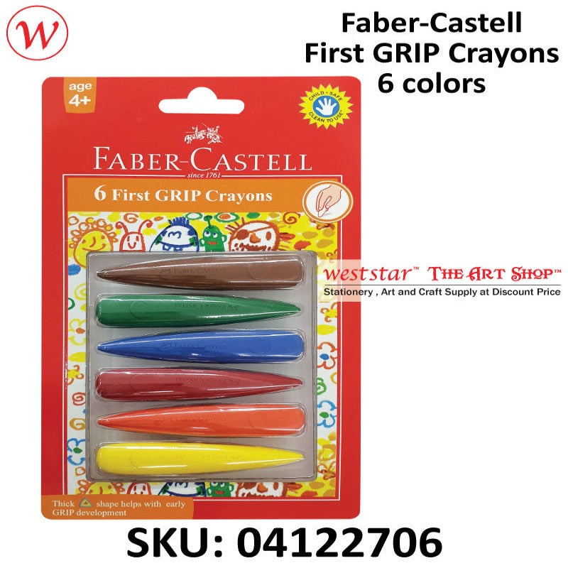 Faber-Castell Early Age First GRIP Crayon (Krayon) | 6colors