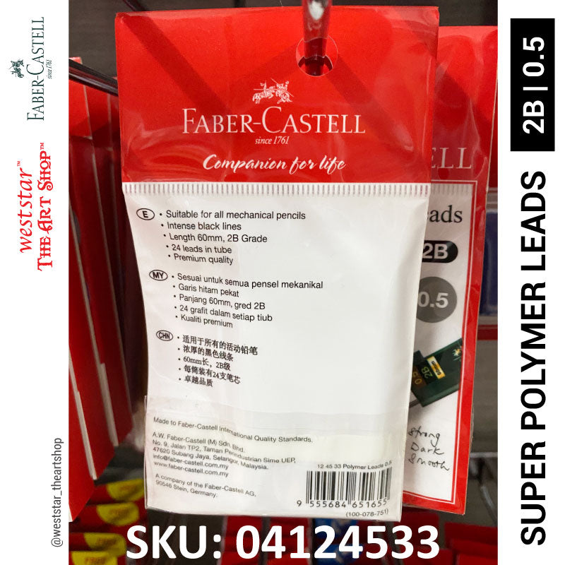 Faber-Castell Super Polymer Leads 0.5 | 2B