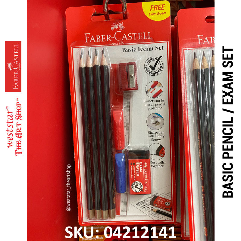 Faber-Castell Pencil Set (212141) | Basic Stationery / Exam Set