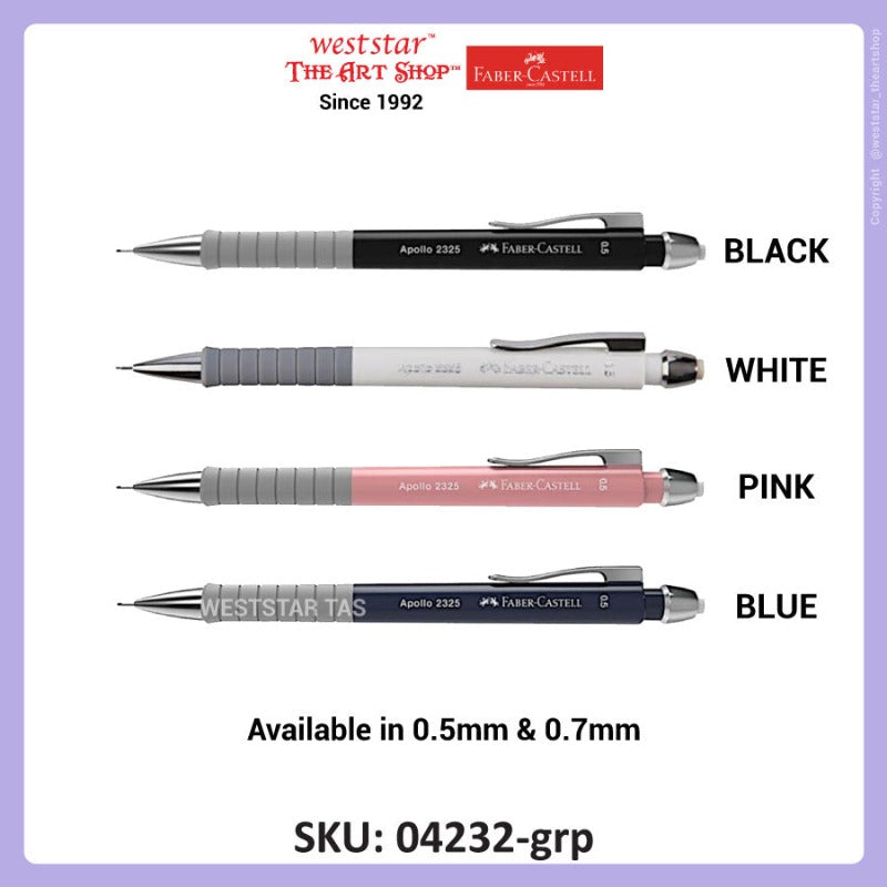 Faber-Castell Apollo Mechanical Pencil (0.5mm/0.7mm) / Colour Send Randomly