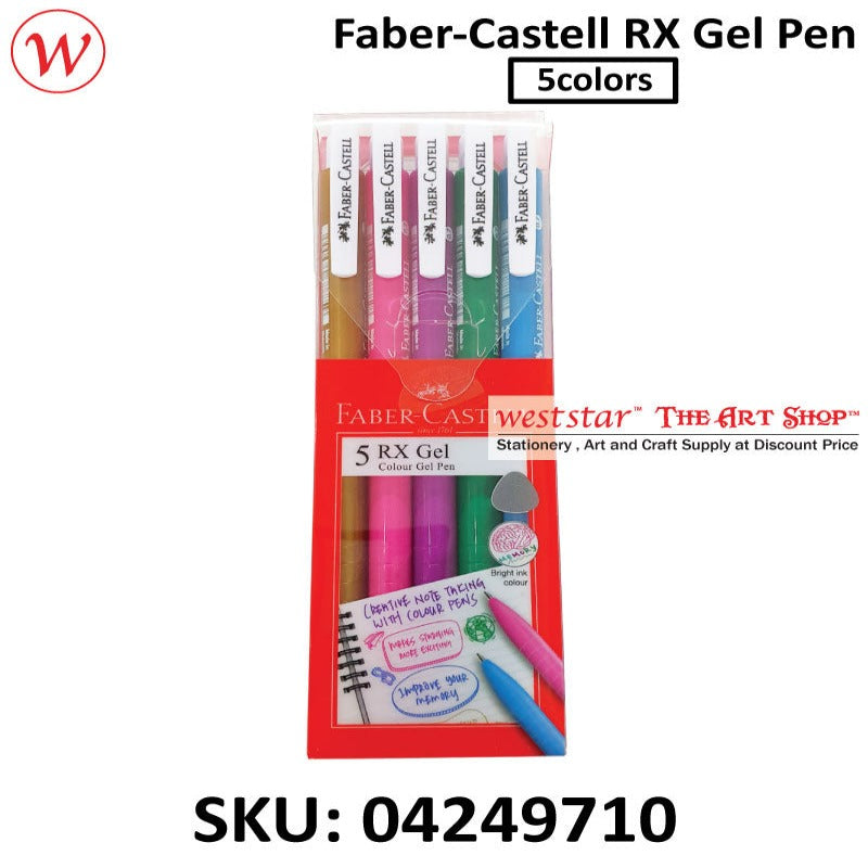 Faber-Castell RX Gel Pen 0.7 | 5colors