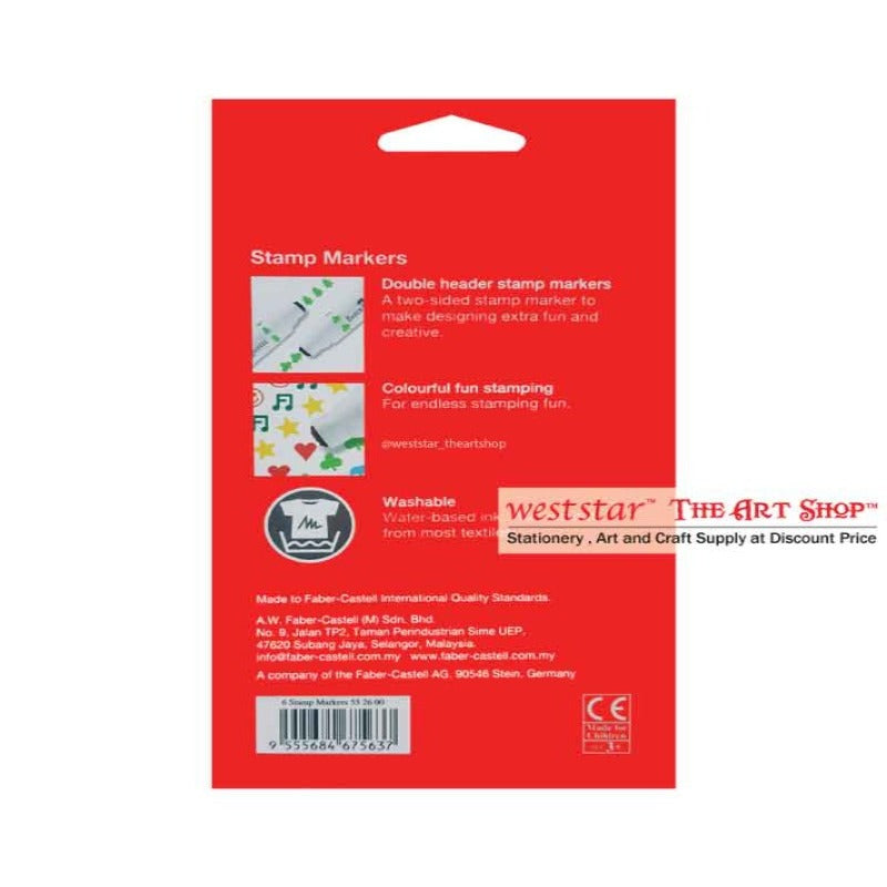 Faber Stamp Marker 6pcs