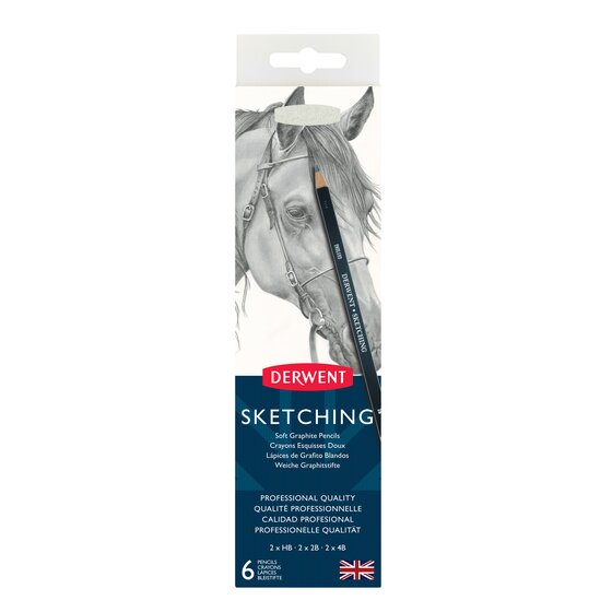 Derwent Sketching Pencils | Tin of 6pcs