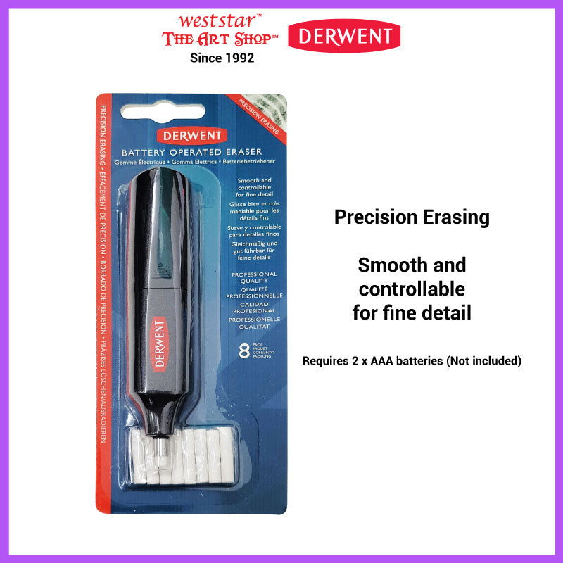 Derwent Battery Eraser , Electric Eraser + Refill