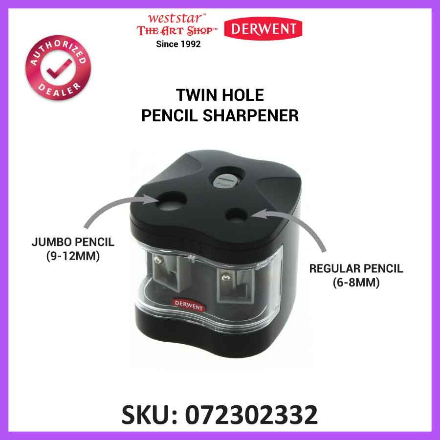 Derwent Twin Hole Sharpener , Battery Operated Sharpener