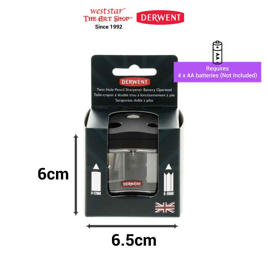 Derwent Twin Hole Sharpener , Battery Operated Sharpener