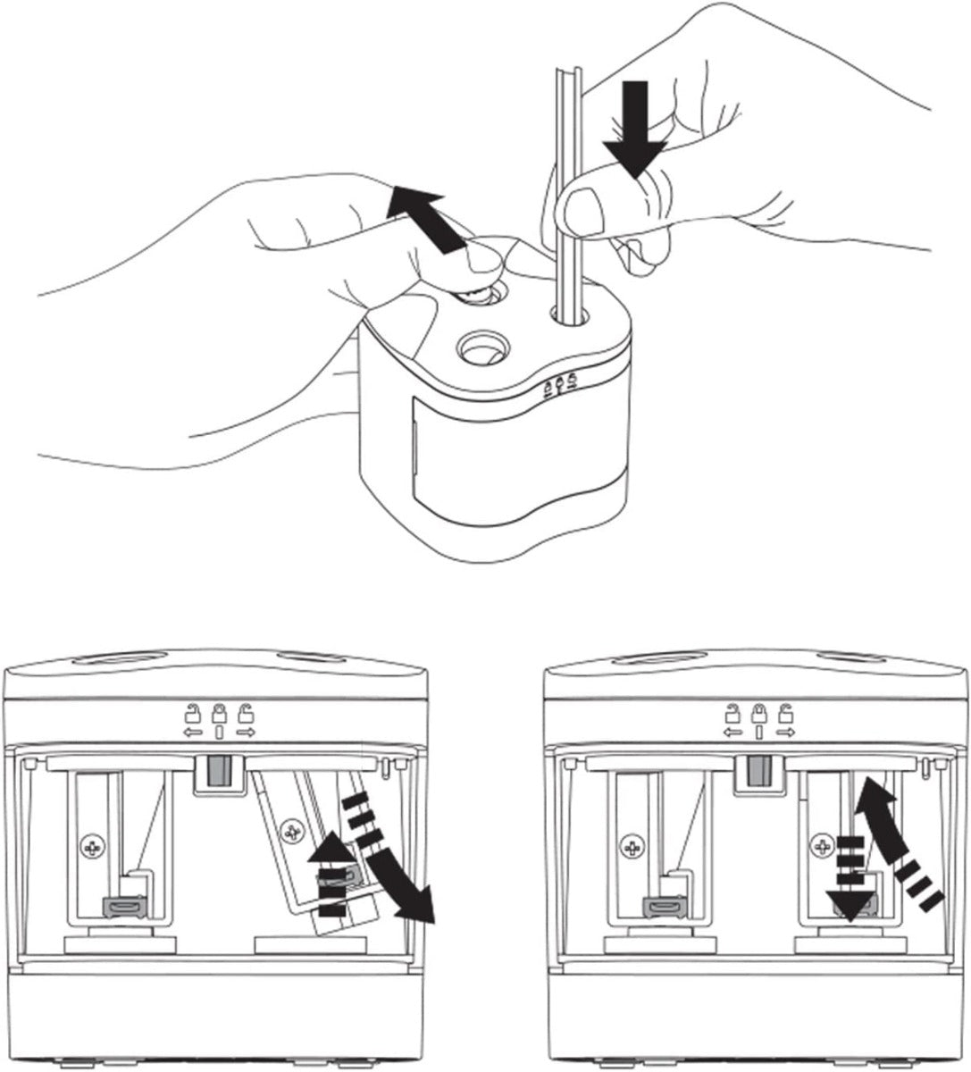 Derwent Twin Hole Sharpener , Battery Operated Sharpener