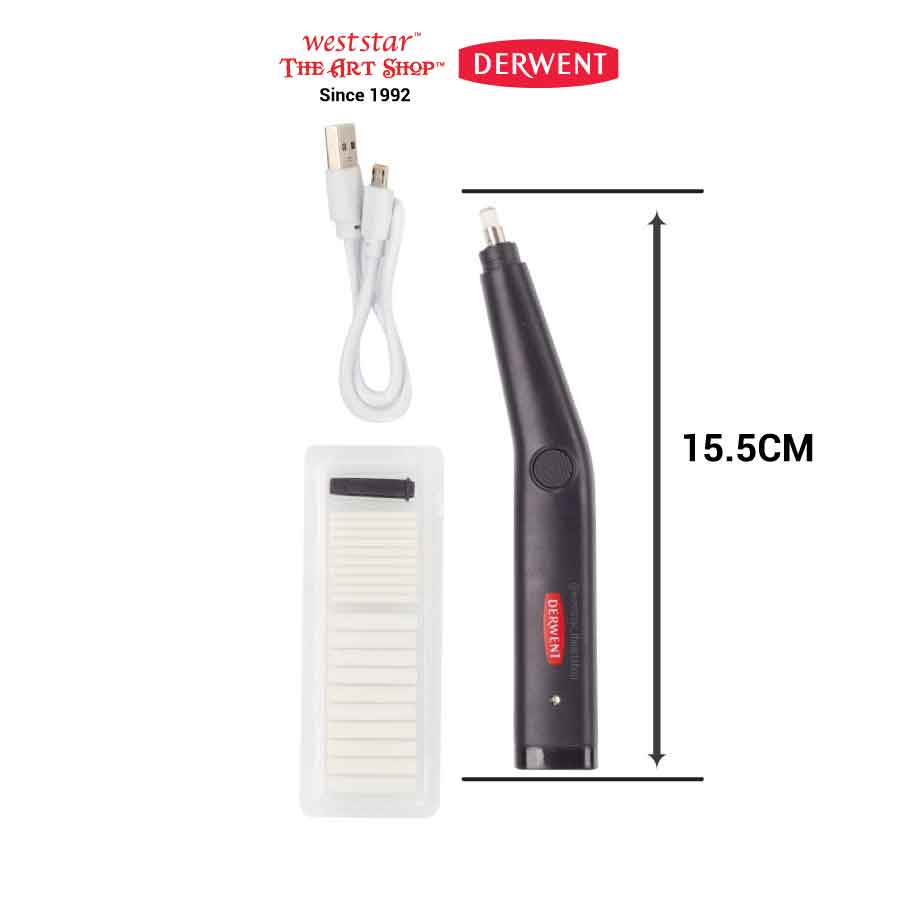 Derwent USB Rechargeable Eraser / Electric Eraser + 20 Refills