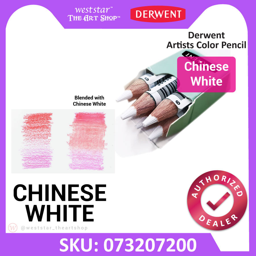 Derwent Artists Color Pencil #7200 Chinese White Derwent Chinese White