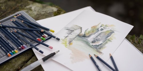 Derwent Watercolor Pencil, Derwent Watercolour Pencil Tin 12, 24 , 36color