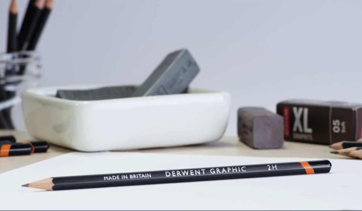 Derwent Graphic Pencil , Drawing Pencil , Sketching Pencil 9B to 9H, Tin of 12pcs