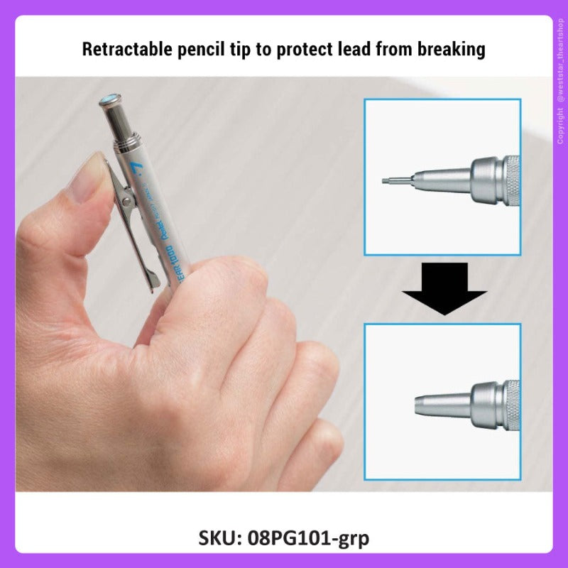 Pentel Graphgear 1000 Mechanical Pencil, Pentel Drafting Pencil  (0.3, 0.5, 0.7, 0.9mm)