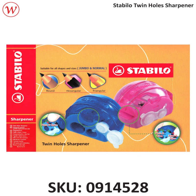 Stabilo 4528 Twin hole Sharpener (Fit Normal & Jumbo)