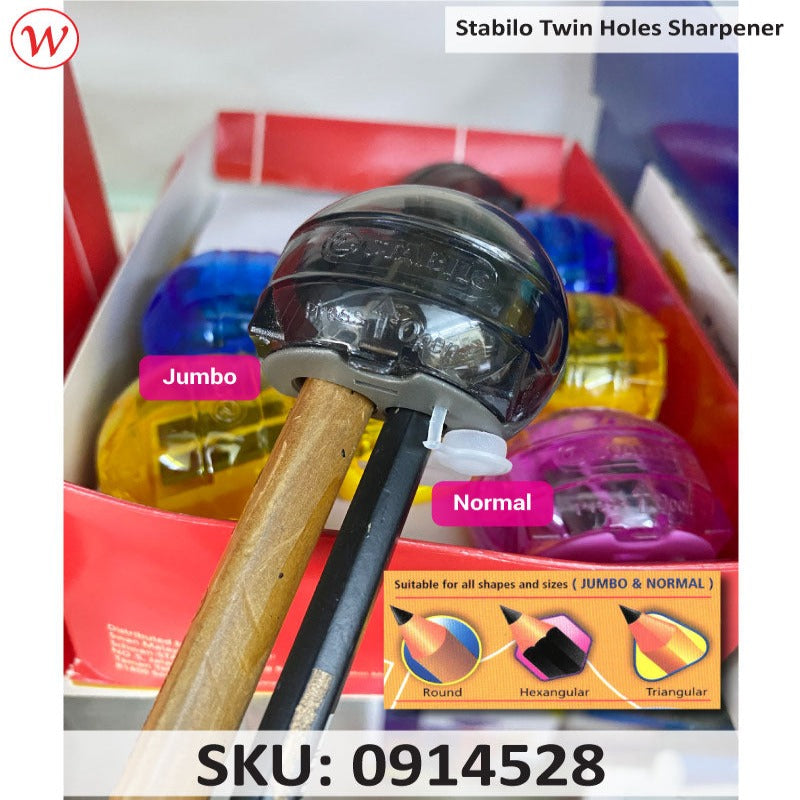 Stabilo 4528 Twin hole Sharpener (Fit Normal & Jumbo)