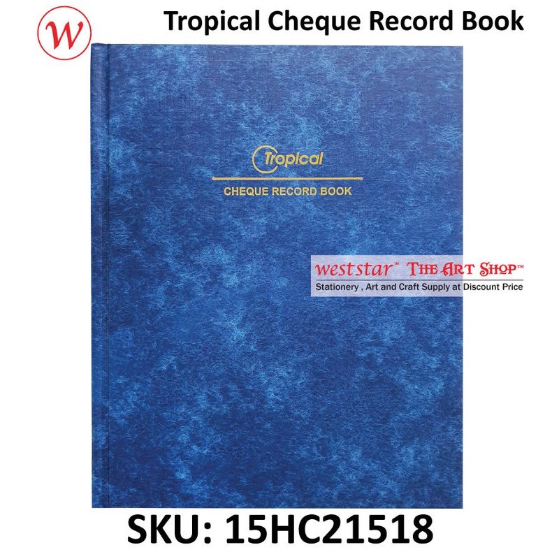 Tropical Cheque Record Bk | F5 - 192pages