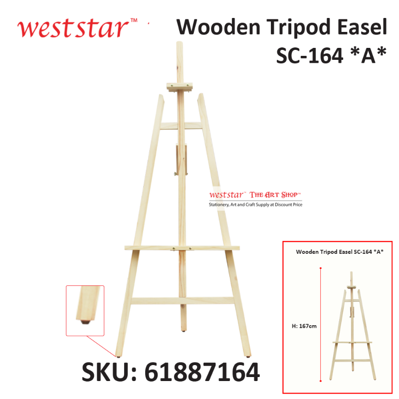 Wooden Tripod Easel SC-164 *A*
